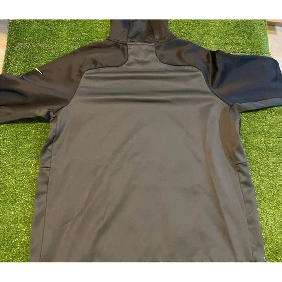 Altanta Falcons hoodie mens large black gray nike therma fit sweatshirt HFL 38 - Picture 9 of 13